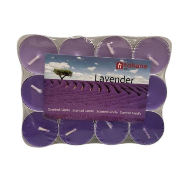 518869 LAVENDER 12PK TEA CANDLE