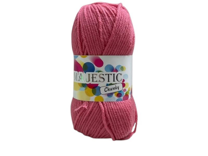 300445 KNITTING WOOL PINK CHUNKY