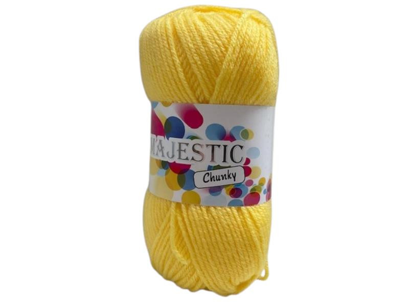 300445 KNITTING WOOL YELLOW CHUNKY