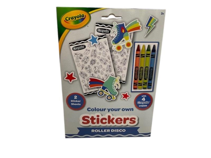 226618 CRAYOLA ROLLER DISCO STICKERS